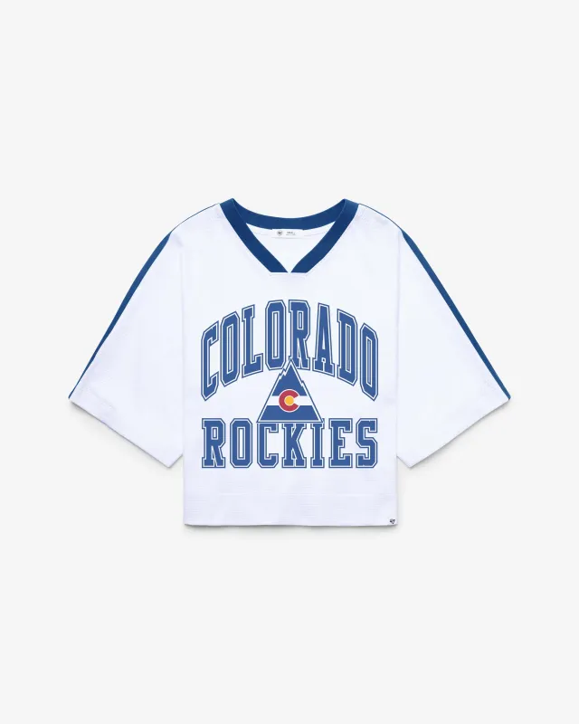 COLORADO ROCKIES VINTAGE BIG OVERARCH '47 WOMEN'S DROP NEEDLE RAGLAN made by 47
