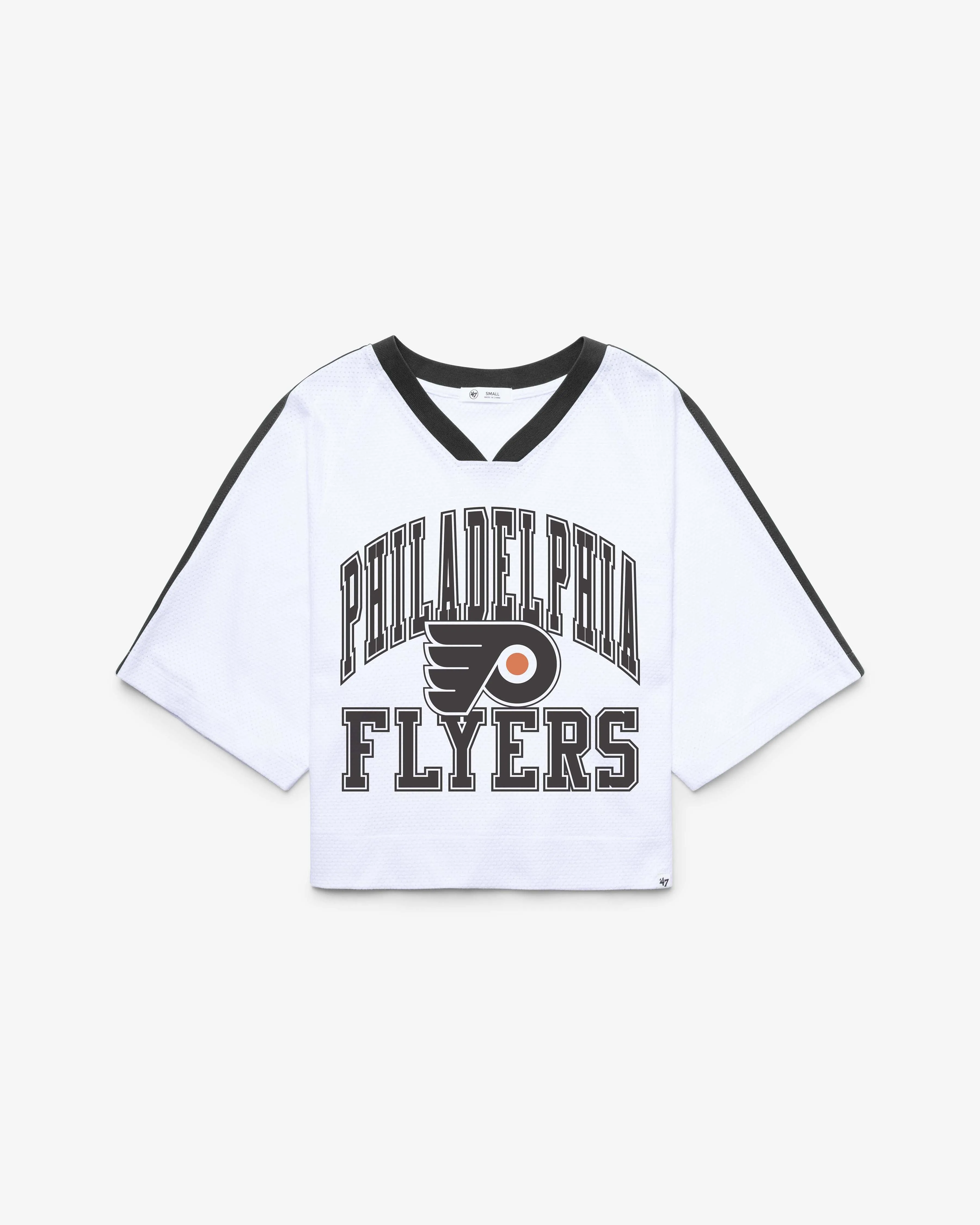 PHILADELPHIA FLYERS VINTAGE BIG OVERARCH '47 WOMEN'S DROP NEEDLE RAGLAN sold by 47