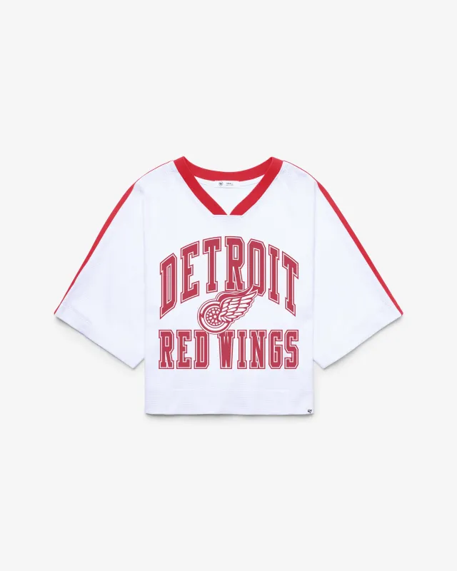 DETROIT RED WINGS VINTAGE BIG OVERARCH '47 WOMEN'S DROP NEEDLE RAGLAN made by 47