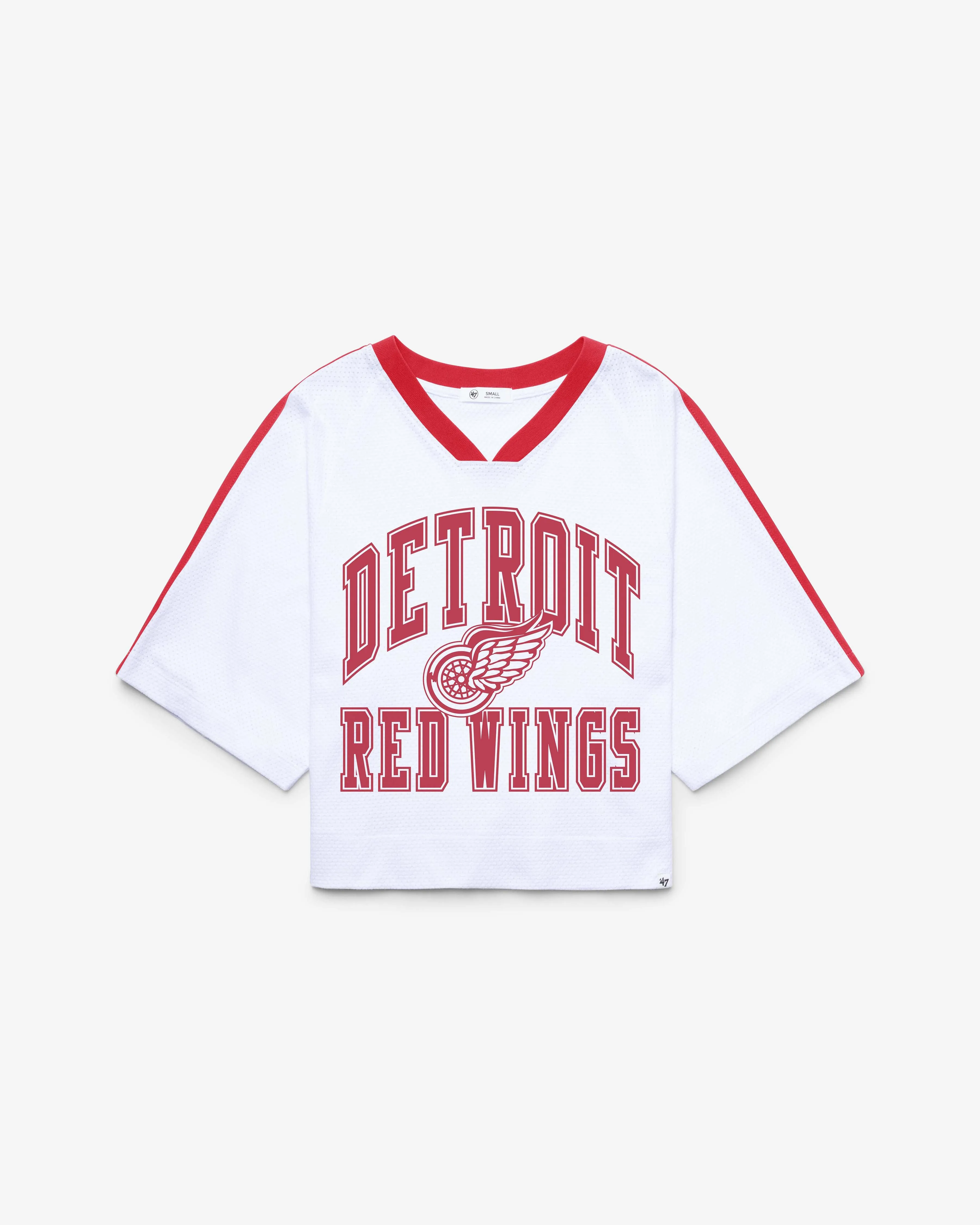 DETROIT RED WINGS VINTAGE BIG OVERARCH '47 WOMEN'S DROP NEEDLE RAGLAN sold by 47