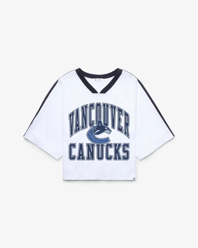 VANCOUVER CANUCKS BIG OVERARCH '47 WOMEN'S DROP NEEDLE RAGLAN made by 47