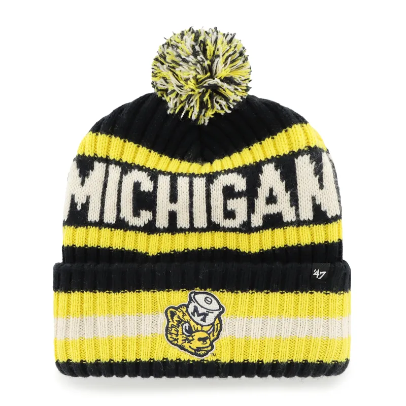 MICHIGAN WOLVERINES VINTAGE BERING '47 CUFF KNIT made by 47