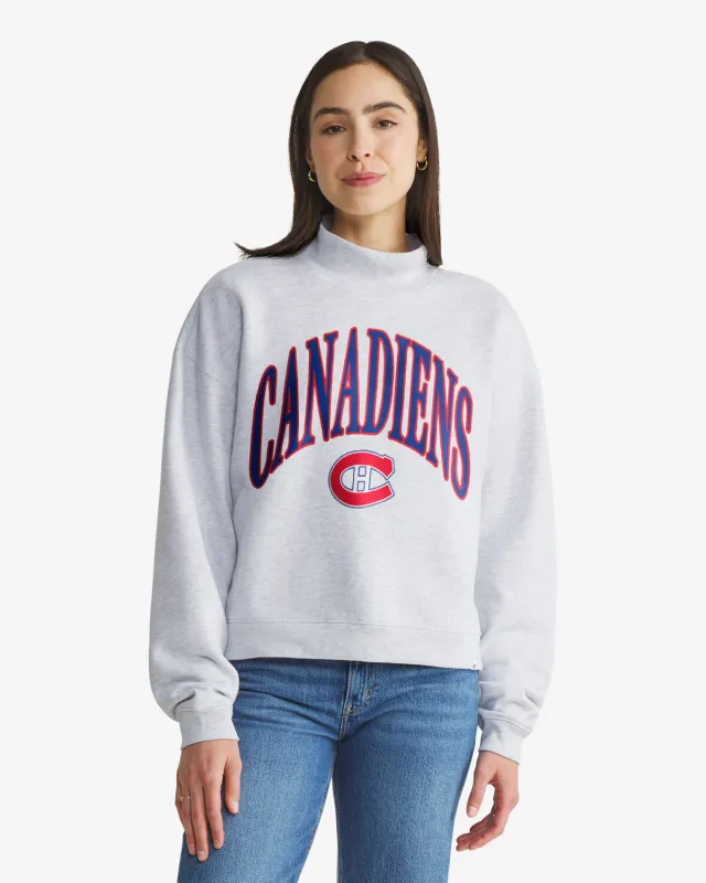 MONTREAL CANADIENS VINTAGE VANTAGE '47 WOMEN'S MOCK NECK PULLOVER made by 47