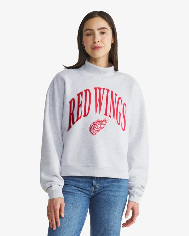 DETROIT RED WINGS VINTAGE VANTAGE '47 WOMEN'S MOCK NECK PULLOVER made by 47