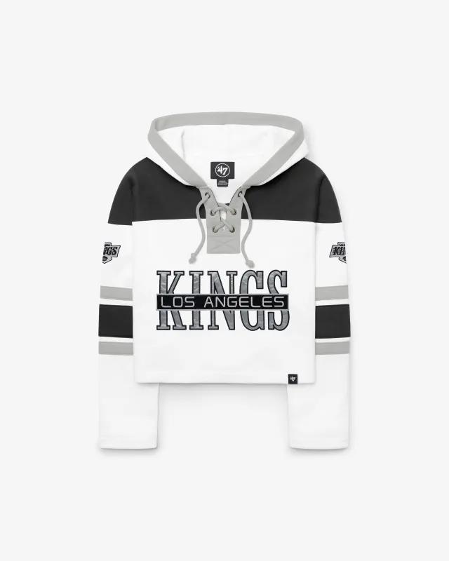 LOS ANGELES KINGS CUT THRU CROPPED '47 WOMEN'S SUPERIOR LACER HOOD made by 47