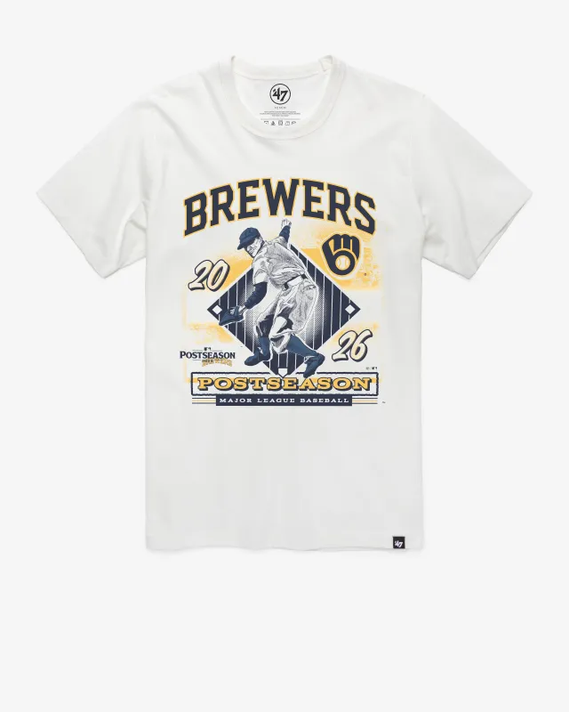 MILWAUKEE BREWERS 2026 POSTSEASON '47 FRANKLIN TEE made by 47