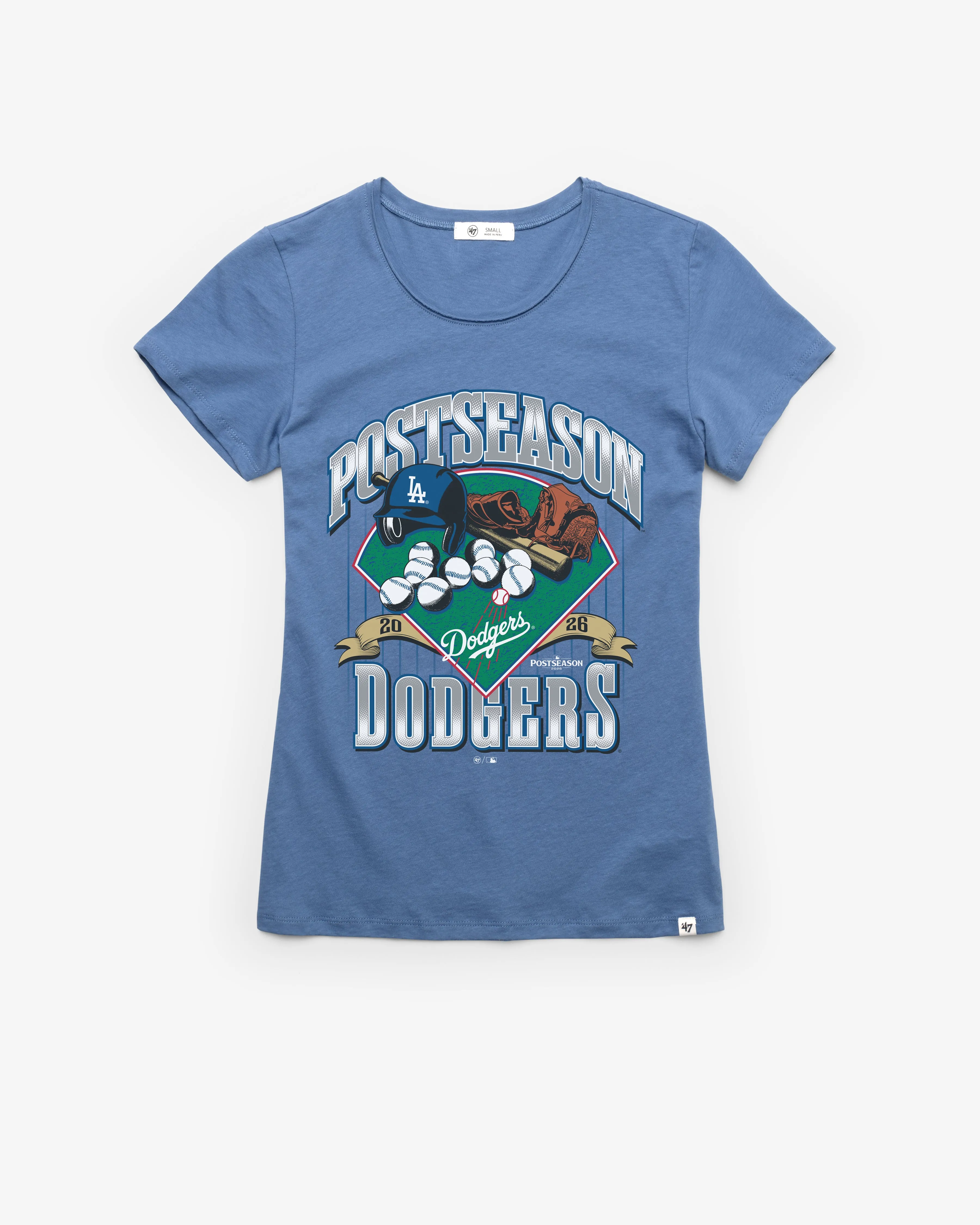 LOS ANGELES DODGERS PLAYOFF '47 WOMEN'S FRANKIE TEE sold by 47