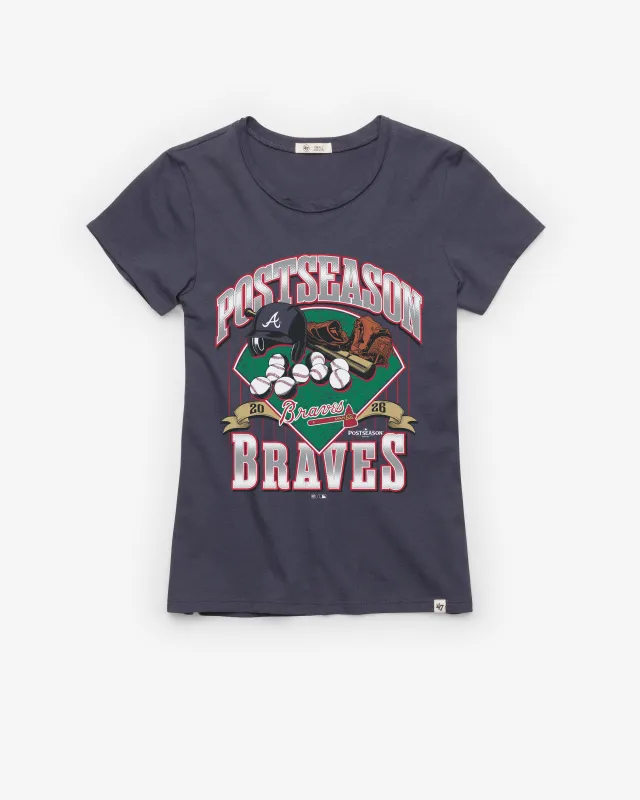 ATLANTA BRAVES 2026 POSTSEASON '47 WOMEN'S FRANKIE TEE made by 47