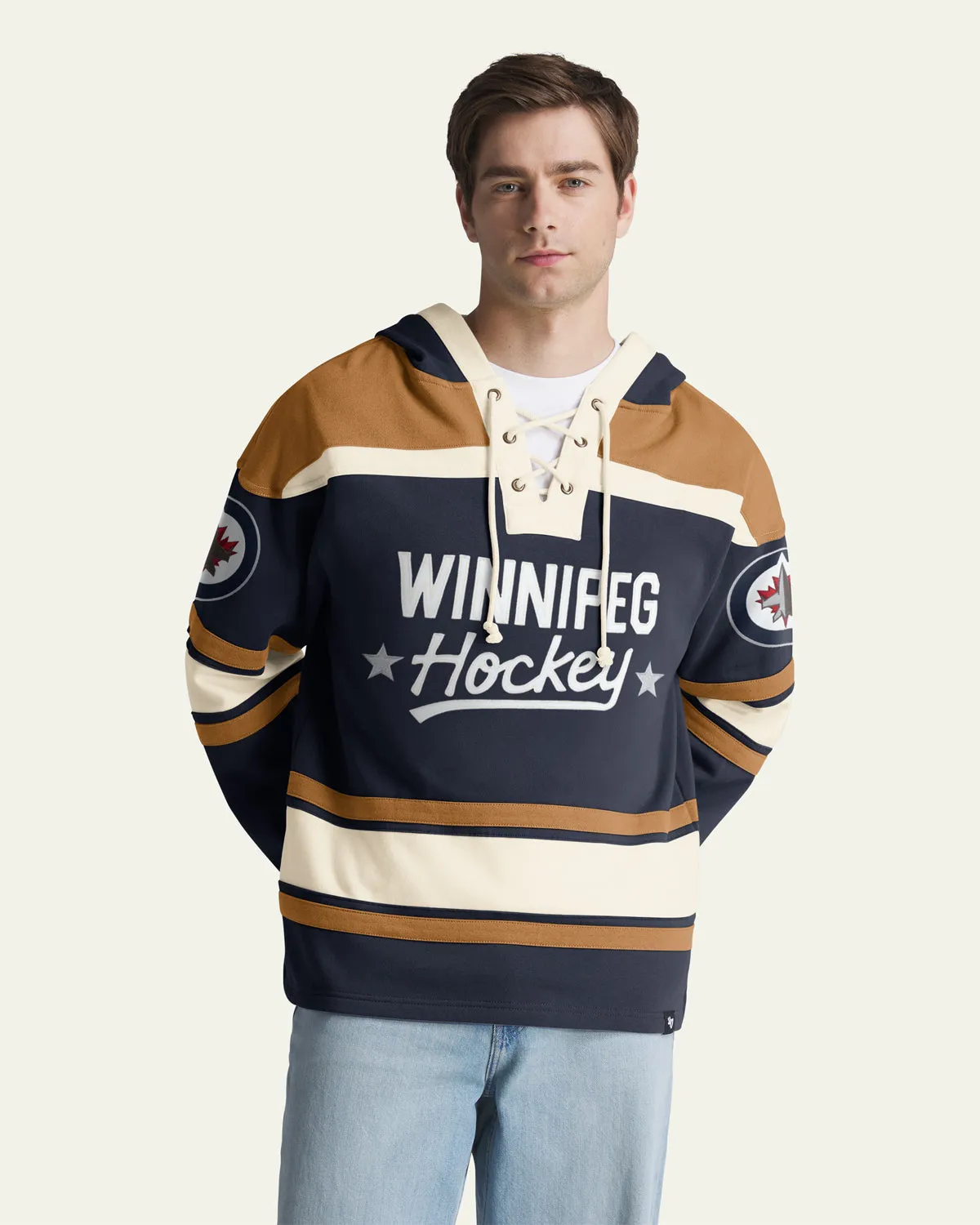 WINNIPEG JETS BLOCK SCRIPT SUPERIOR '47 LACER HOOD sold by 47 product image thumbnail 3