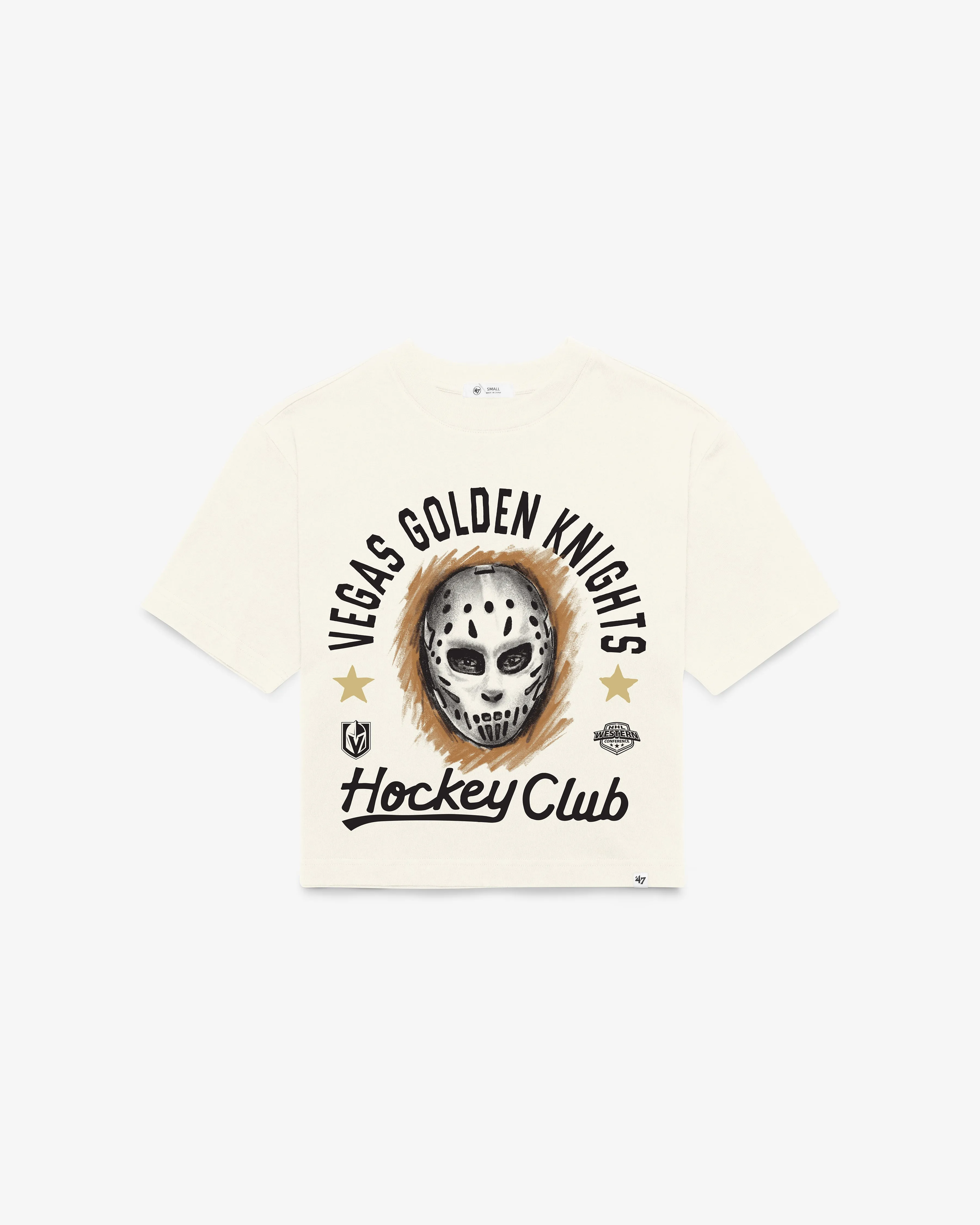 VEGAS GOLDEN KNIGHTS ARCH MASK '47 FOUNDATION CROP TEE WOMENS sold by 47