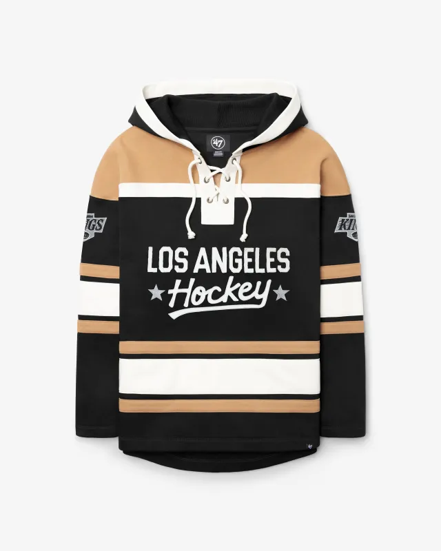 LOS ANGELES KINGS BLOCK SCRIPT SUPERIOR '47 LACER HOOD made by 47