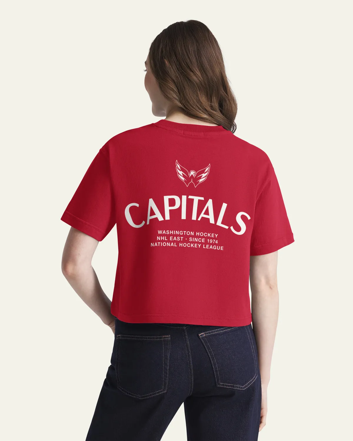 WASHINGTON CAPITALS HADRIAN '47 FOUNDATION CROP TEE WOMENS sold by 47 product image thumbnail 3