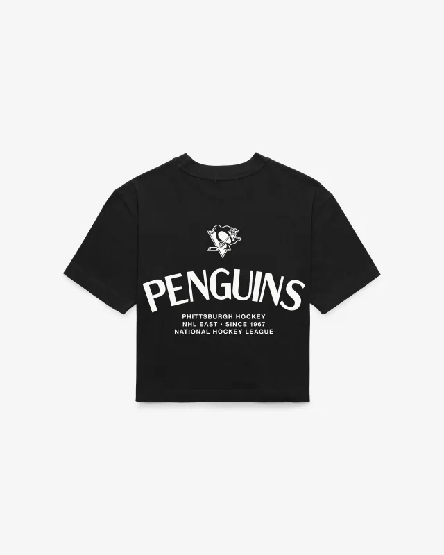 PITTSBURGH PENGUINS HADRIAN '47 FOUNDATION CROP TEE WOMENS made by 47