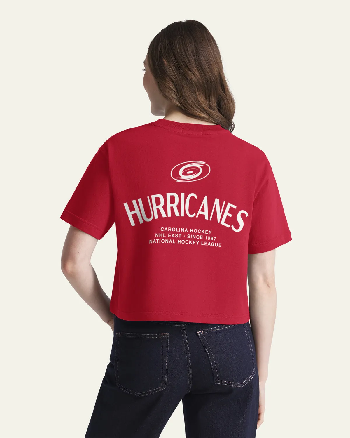 CAROLINA HURRICANES HADRIAN '47 FOUNDATION CROP TEE WOMENS sold by 47 product image thumbnail 3