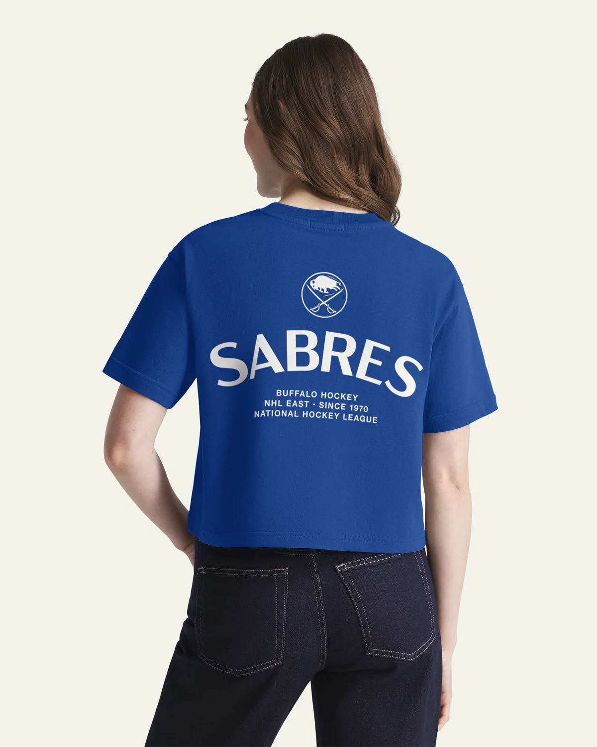 BUFFALO SABRES HADRIAN '47 FOUNDATION CROP TEE WOMENS sold by 47 product image thumbnail 3