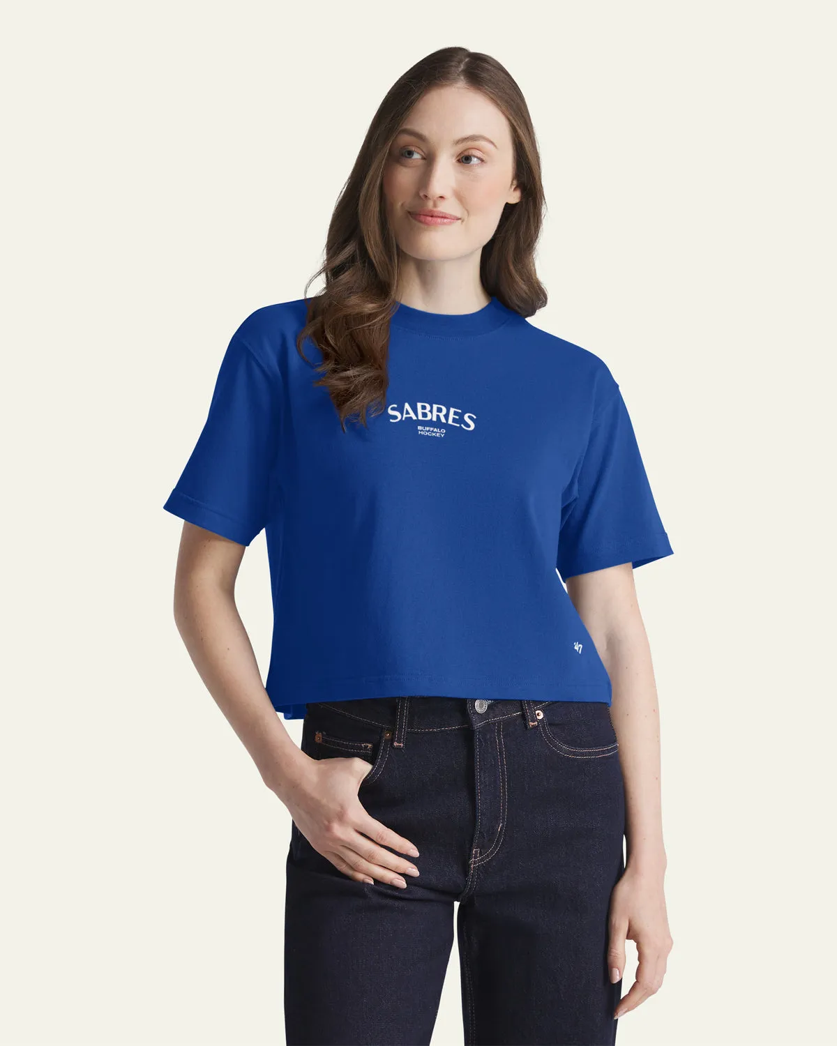 BUFFALO SABRES HADRIAN '47 FOUNDATION CROP TEE WOMENS sold by 47 product image thumbnail 4