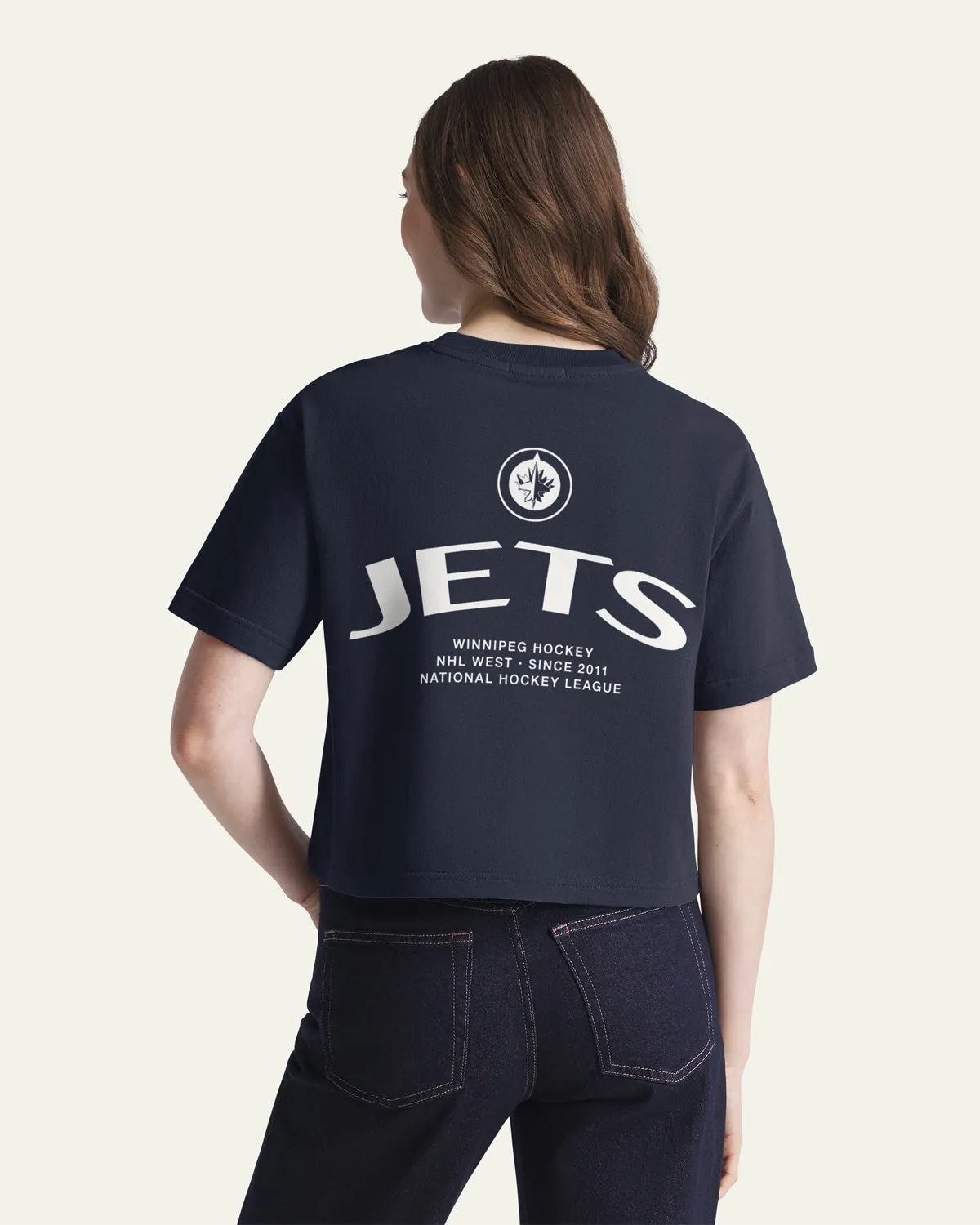 WINNIPEG JETS HADRIAN '47 FOUNDATION CROP TEE WOMENS sold by 47 product image thumbnail 3