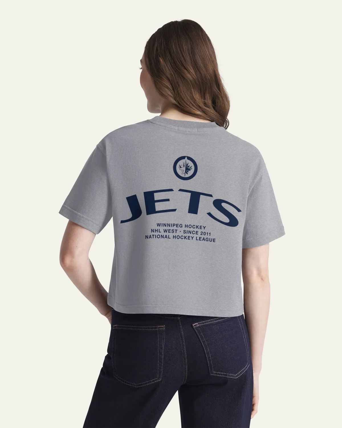 WINNIPEG JETS HADRIAN '47 FOUNDATION CROP TEE WOMENS sold by 47 product image thumbnail 3