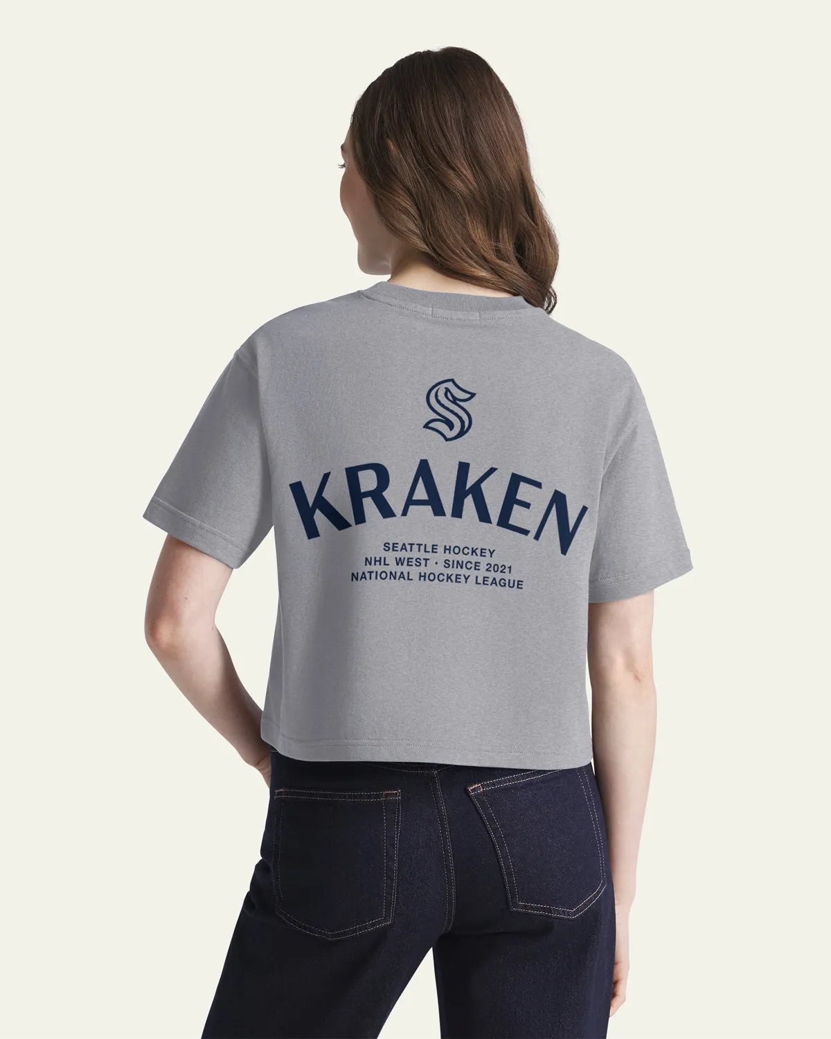SEATTLE KRAKEN HADRIAN '47 FOUNDATION CROP TEE WOMENS sold by 47 product image thumbnail 3