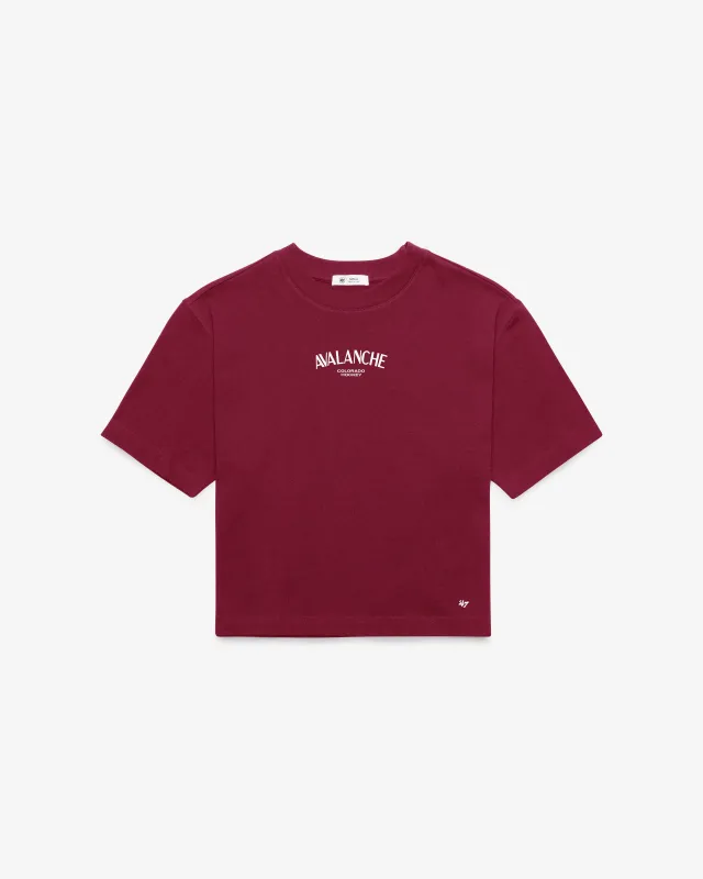 COLORADO AVALANCHE HADRIAN '47 FOUNDATION CROP TEE WOMENS made by 47