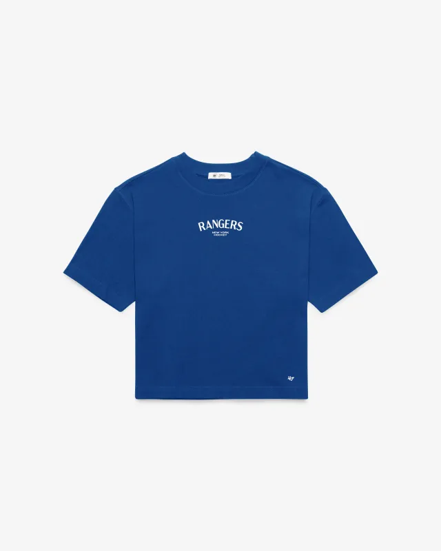 NEW YORK RANGERS HADRIAN '47 FOUNDATION CROP TEE WOMENS made by 47