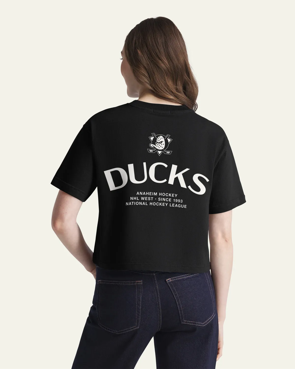 ANAHEIM DUCKS HADRIAN '47 FOUNDATION CROP TEE WOMENS sold by 47 product image thumbnail 3