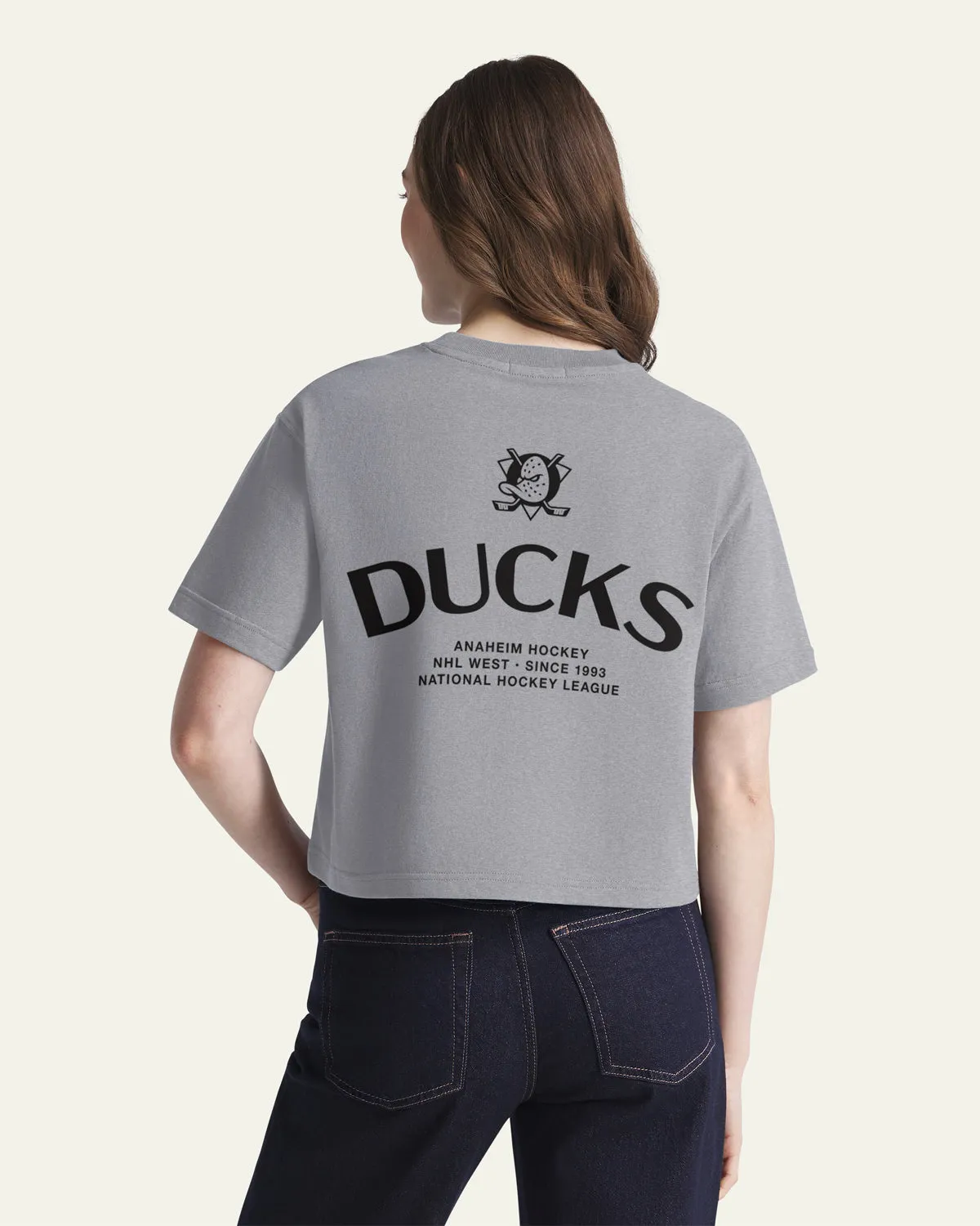 ANAHEIM DUCKS HADRIAN '47 FOUNDATION CROP TEE WOMENS sold by 47 product image thumbnail 3