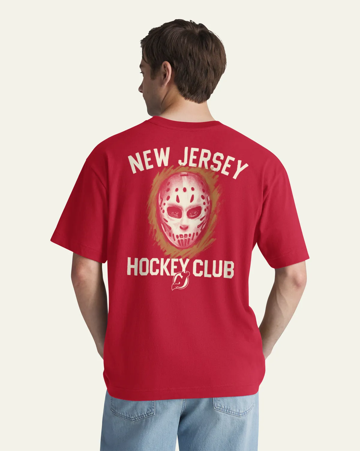 NEW JERSEY DEVILS MASK BACK '47 FOUNDATION TEE sold by 47 product image thumbnail 4