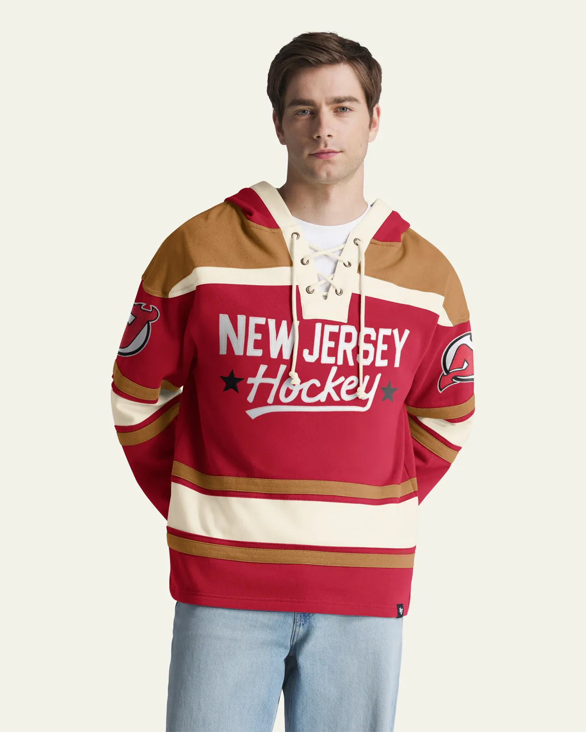 NEW JERSEY DEVILS BLOCK SCRIPT SUPERIOR '47 LACER HOOD sold by 47 product image thumbnail 3