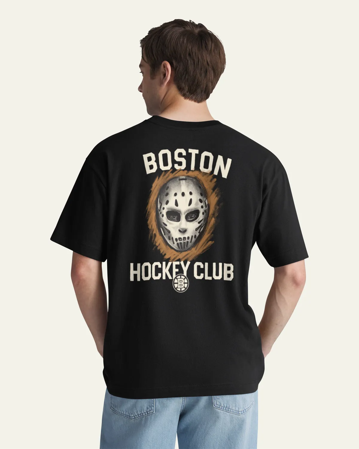 BOSTON BRUINS MASK BACK '47 FOUNDATION TEE sold by 47 product image thumbnail 4