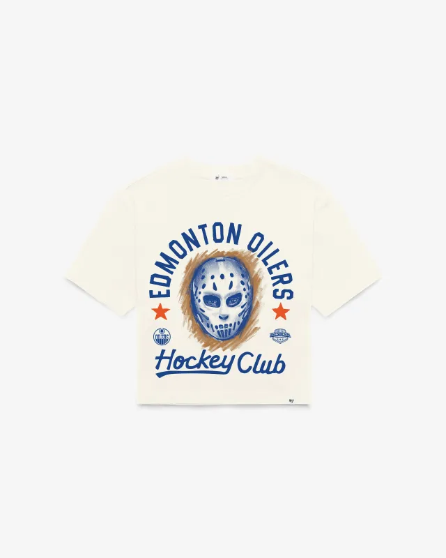 EDMONTON OILERS ARCH MASK '47 FOUNDATION CROP TEE WOMENS made by 47