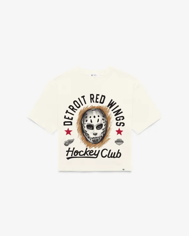 DETROIT RED WINGS ARCH MASK '47 FOUNDATION CROP TEE WOMENS made by 47