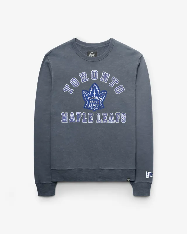 TORONTO MAPLE LEAFS VINTAGE CALDERWOOD WELL WORN '47 FRENCH TERRY CREW made by 47