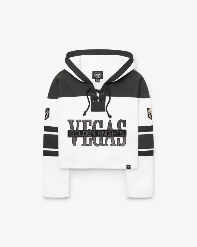 VEGAS GOLDEN KNIGHTS CUT THRU CROPPED '47 WOMEN'S SUPERIOR LACER HOOD made by 47
