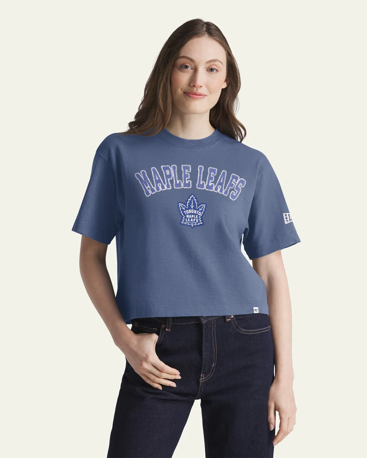 TORONTO MAPLE LEAFS VINTAGE ELMORE WELL WORN '47 HEAVY SLUB TEE WOMENS sold by 47 product image thumbnail 3
