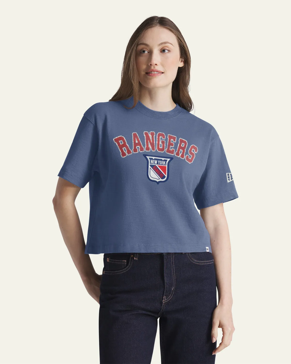 NEW YORK RANGERS VINTAGE ELMORE WELL WORN '47 HEAVY SLUB TEE WOMENS sold by 47 product image thumbnail 3