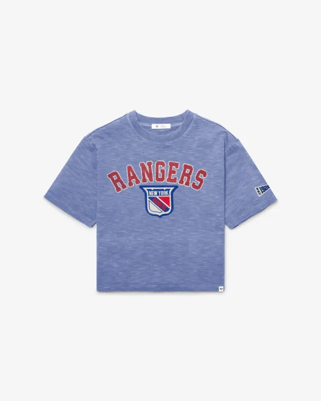 NEW YORK RANGERS VINTAGE ELMORE WELL WORN '47 HEAVY SLUB TEE WOMENS made by 47