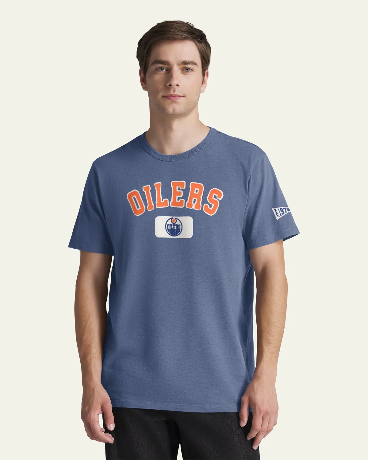 EDMONTON OILERS VINTAGE SEYMOORE WELL WORN '47 HEAVY SLUB TEE sold by 47 product image thumbnail 3
