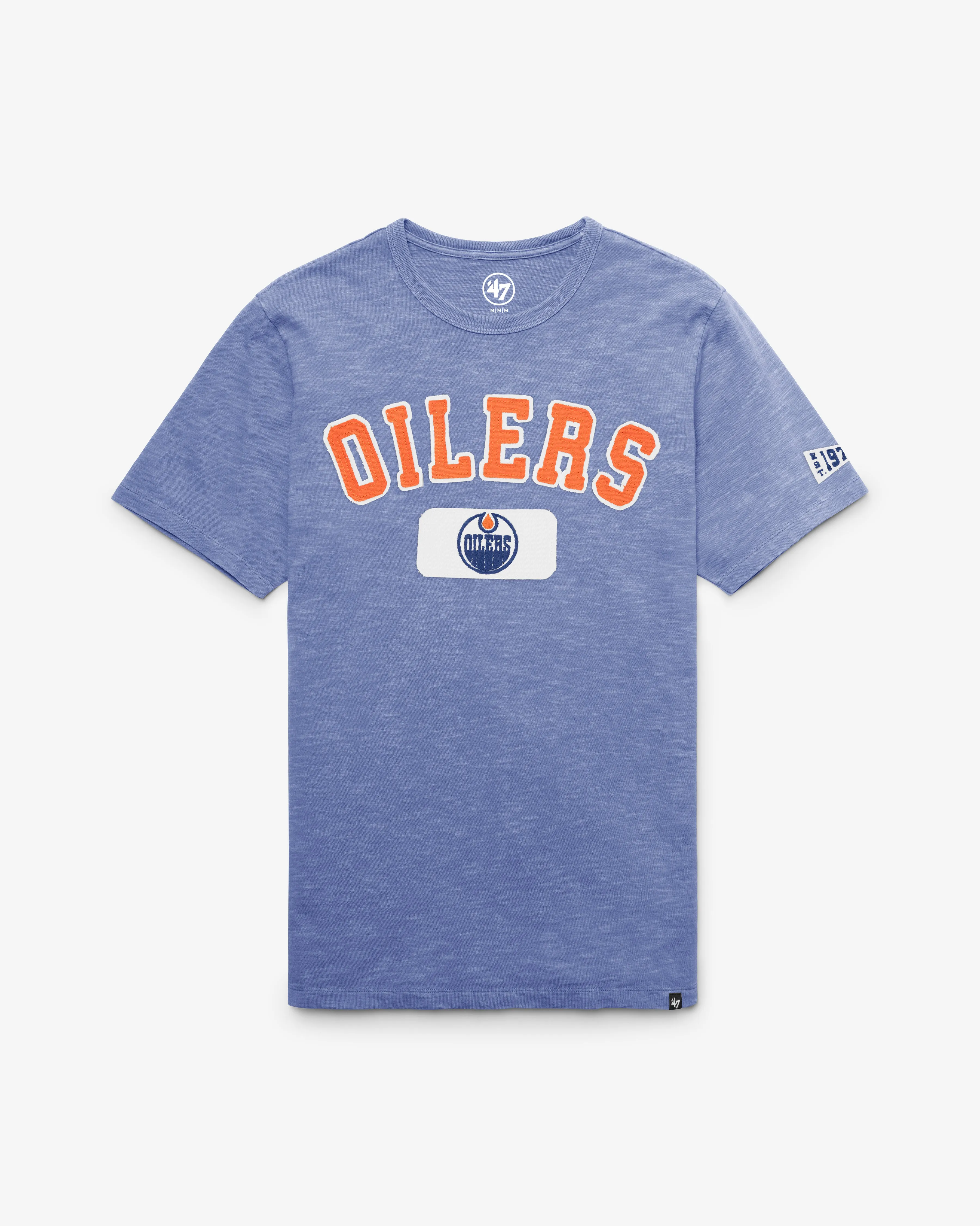 EDMONTON OILERS VINTAGE SEYMOORE WELL WORN '47 HEAVY SLUB TEE sold by 47