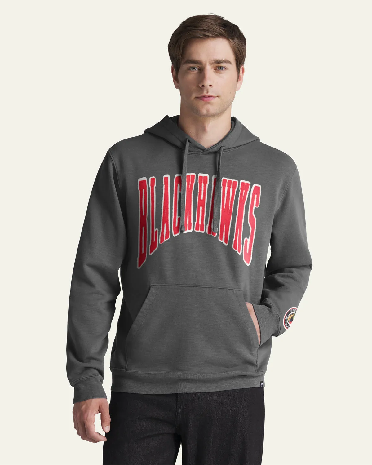 CHICAGO BLACKHAWKS VINTAGE GROTON WELL WORN '47 FRENCH TERRY HOOD sold by 47 product image thumbnail 3