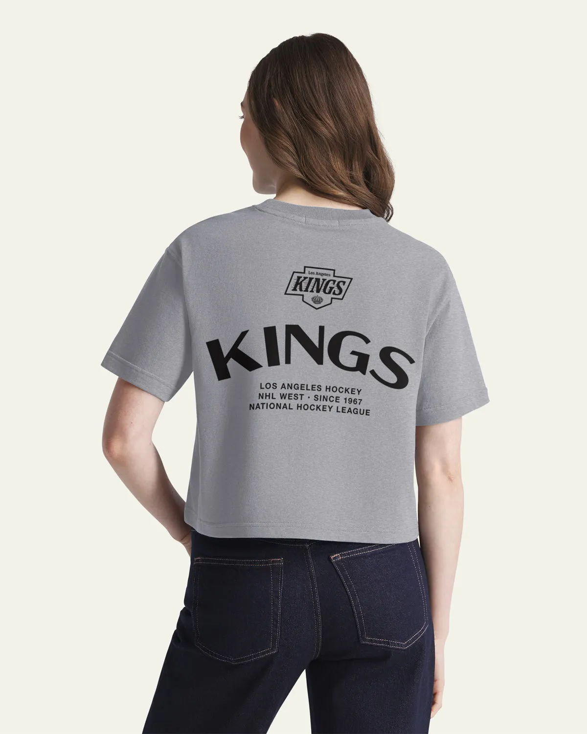 LOS ANGELES KINGS HADRIAN '47 FOUNDATION CROP TEE WOMENS sold by 47 product image thumbnail 3