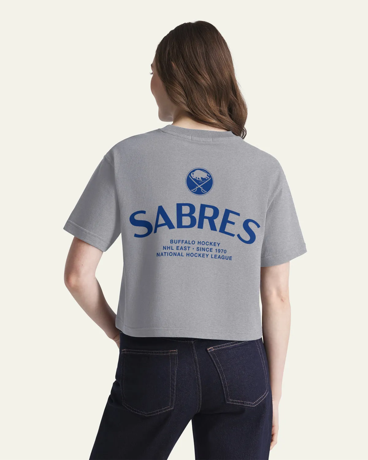 BUFFALO SABRES HADRIAN '47 FOUNDATION CROP TEE WOMENS sold by 47 product image thumbnail 3