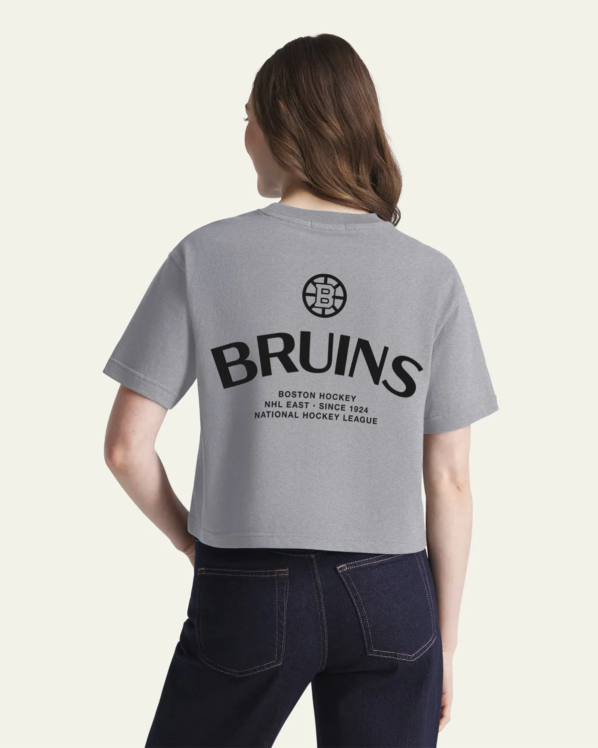 BOSTON BRUINS HADRIAN '47 FOUNDATION CROP TEE WOMENS sold by 47 product image thumbnail 3