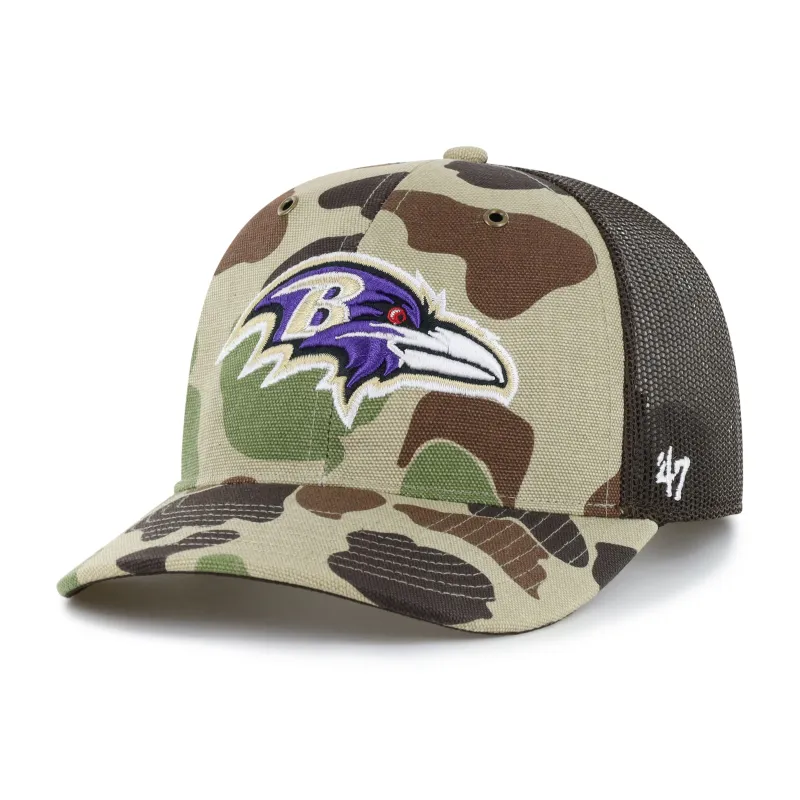 BALTIMORE RAVENS CARHARTT '47 TRUCKER RF RELAXED FIT made by 47