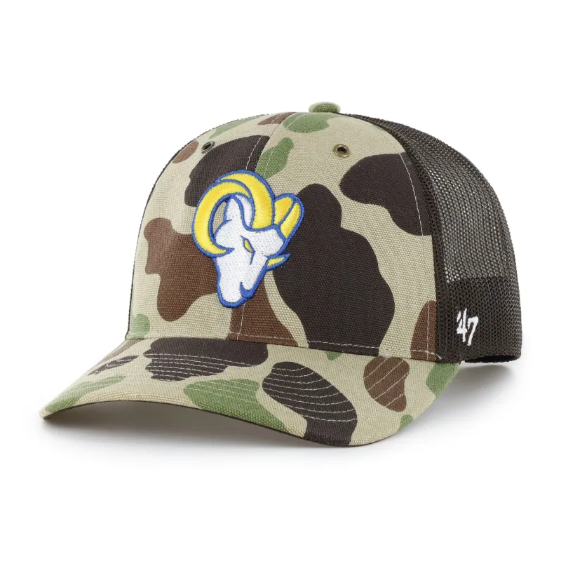 LOS ANGELES RAMS CARHARTT '47 TRUCKER RF RELAXED FIT made by 47