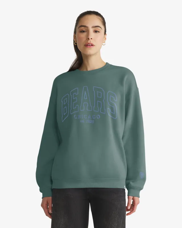 CHICAGO BEARS FORMA LUXE '47 WOMEN'S OVERSIZED CREW made by 47