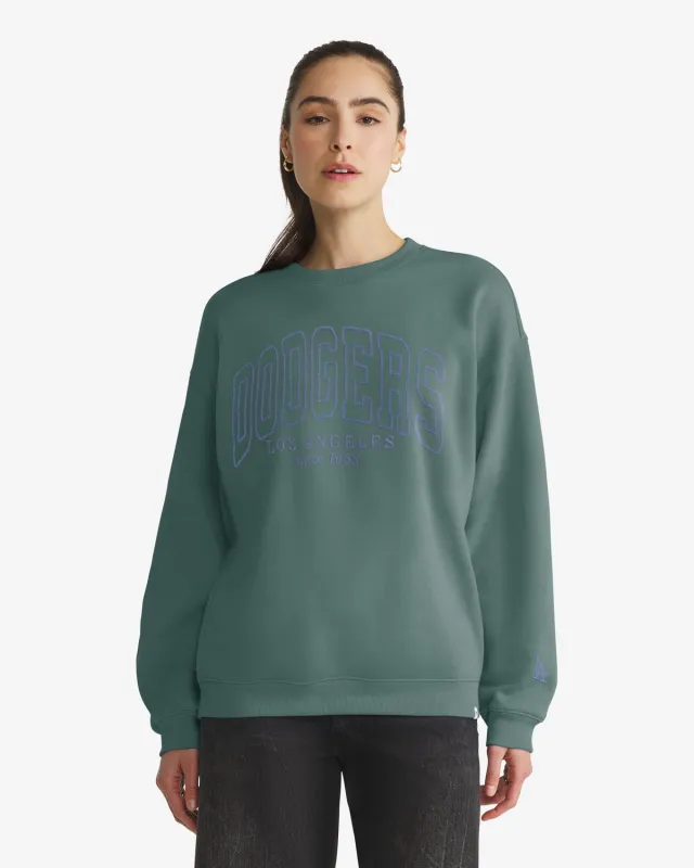LOS ANGELES DODGERS FORMA LUXE '47 WOMEN'S OVERSIZED CREW made by 47
