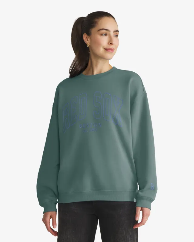 BOSTON RED SOX FORMA LUXE '47 WOMEN'S OVERSIZED CREW made by 47
