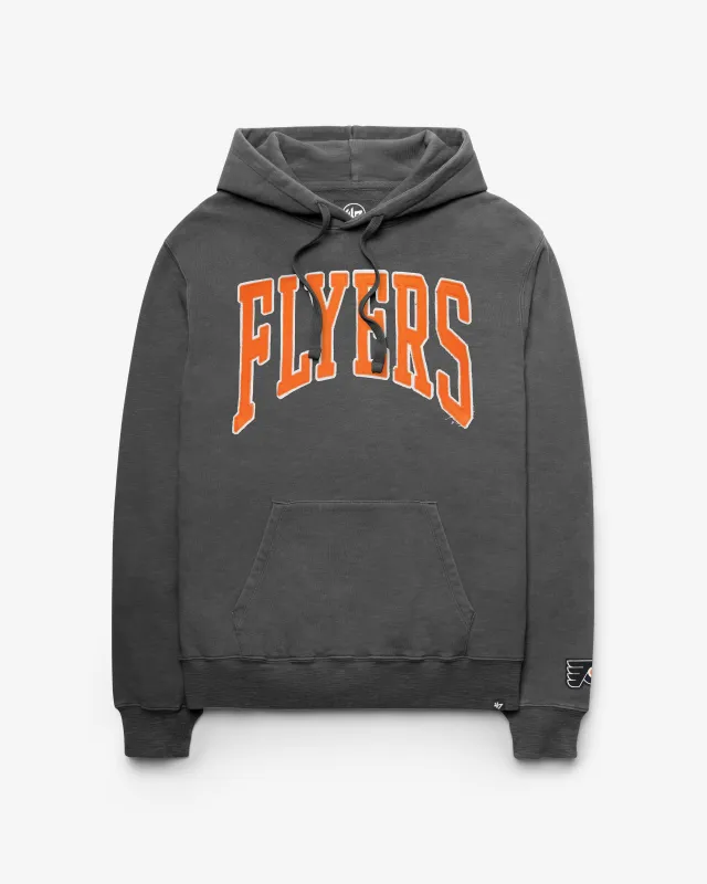 PHILADELPHIA FLYERS VINTAGE GROTON WELL WORN '47 FRENCH TERRY HOOD made by 47