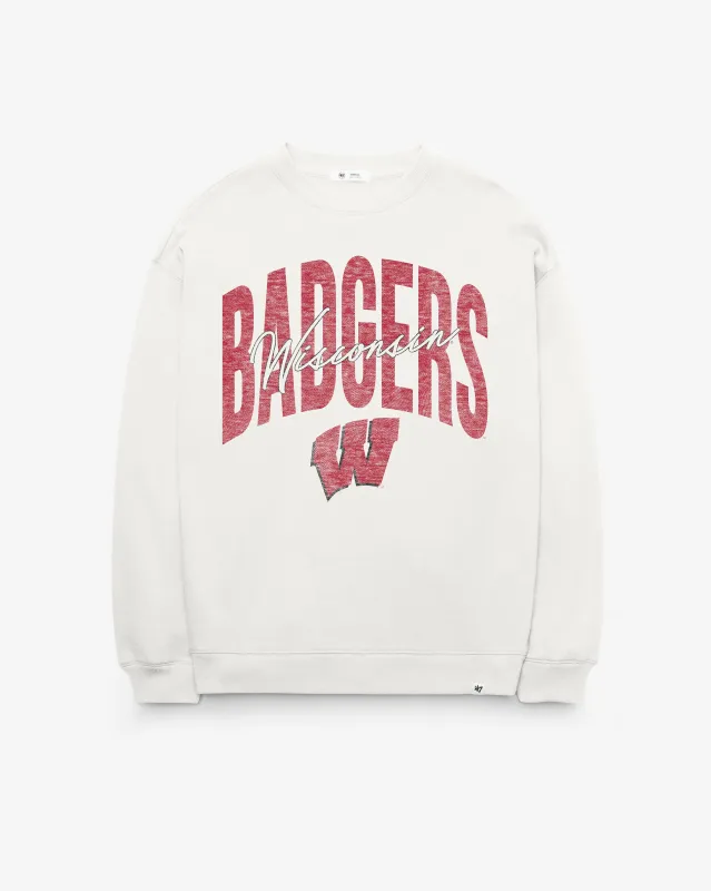 WISCONSIN BADGERS MUSE '47 WOMEN'S OVERSIZED CREW made by 47